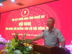 HỘI CCB TỈNH NGHỆ AN Tổ chức Hội nghị tập huấn, bồi dưỡng cán bộ Hội năm 2025