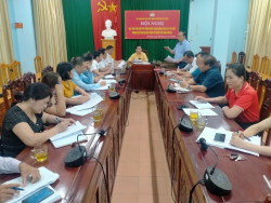Đ/c Lý Bá Thái, Phó BTTT Huyện ủy phát biểu chỉ đạo