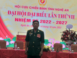 Nguyễn Trọng Chúc - Chủ tịch Hội CCB phường, tham dự Đại hội Hội CCB tỉnh khóa VII, nhiệm kỳ 2022 - 2027