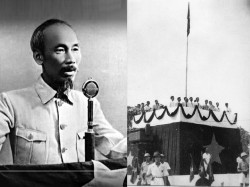 Chủ tịch Hồ Chí Minh đọc Bản Tuyên ngôn độc lập tại Quảng trường Ba Đình Hả Nội ngày 2/9/1945