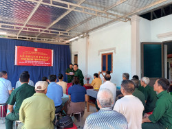 Toàn cảnh lễ bàn giao nhà nghĩa tình đồng đội cho hội viên Kha Xuân Quý