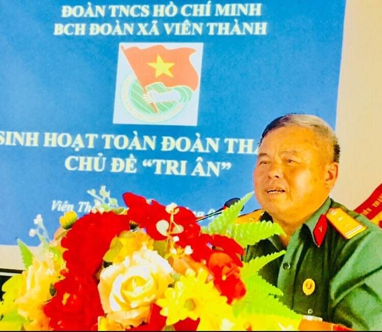 Chi Hội trưởng CCB Nguyễn Hữu Thanh - Bí thư Chi đoàn danh dự xóm 11 xã Viên thành, huyện Yên Thành