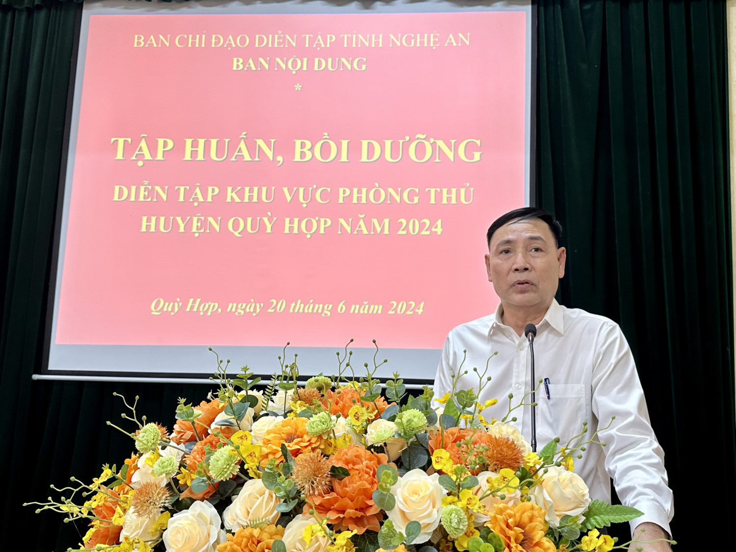 dong chi nguyen dinh tung pho bi thu chu tich ubnd huyen truong btc dien tap kvpt huyen quy hop nhan manh muc dich y nghia cua buoi dien tap